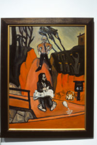 Nigel Brown, Driveway Painting 4: Poets Breakfast, 1974. Oil on board. 570mm x 420mm.