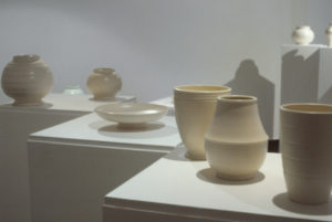 Crown Lynn - hand potted, 1995 (installation view).