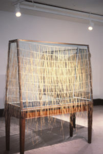 Maureen Lander: Grass Skirts, 1996 (installation view).