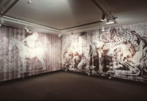 Peter Gibson Smith: Amazon on a Dying Horse, 1995 (installation view).