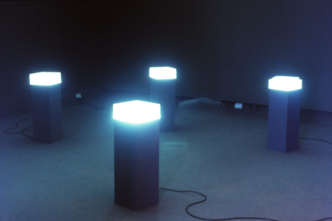 Vanessa Narbey: Labyrinths, 1997 (installation view).
