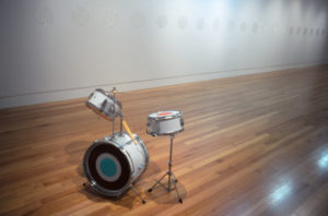 Julian Dashper: Blue Circles, 2003 (installation view).