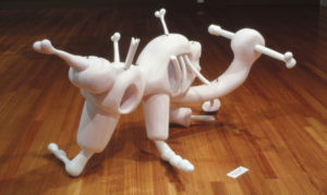 Matt Franks, Dying Forms, 2002 (installation view). Styrofoam, epoxy resin, plastazote.