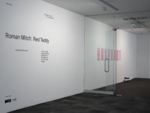 Roman Mitch: Red Teddy, 2022 (installation view). Photo by Sam Hartnett.