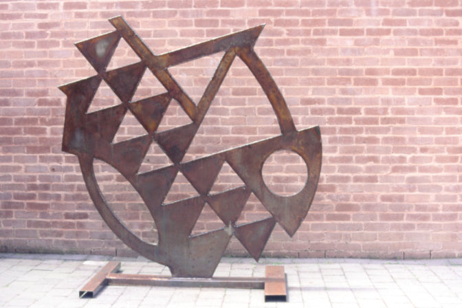 Richard Cooper, 2001 (installation view). Steel.
