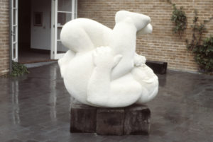 Richard McWhannell, Dear Devil, 1988 (installation view). Mount Somers limestone.