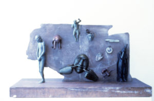 Richard McWhannell, The Death of Innocence, (installation view). Bronze.
