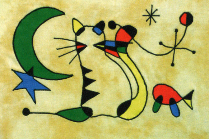 Wendy Easterbrook: The Cat after the Manner of Miro, 2004, patchwork and quilting
