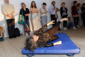 Performance by artist-in-residence Tamara Kuselman as part of Delfina Foundation 