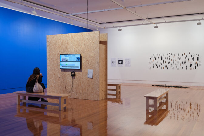 Who can think, what can think, 2023 (installation view). Curated by Bruce E. Phillips. Photo by Sam Hartnett.