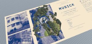 Digital model of Musick Point Radio Communications Building, Auckland, New Zealand placed on the Paul Cullen: r/p/m publication cover Proposition #3 (2022). Image courtesy of artist.