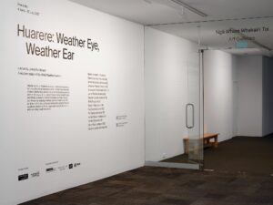 Huarere: Weather Eye, Weather Ear, 2023 (installation view). Curated by Janine Randerson. Photo by Sam Hartnett.