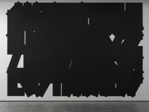 Catherine Griffiths, 7/7, 14 views, 2023 (installation view) masked acrylic wall paint, photo by Samuel Hartnett